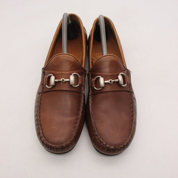 Allen Edmonds Sebastian Driving Loafers Men's Size 8.5 D Horse Bit Brown Leather - Picture 1 of 10
